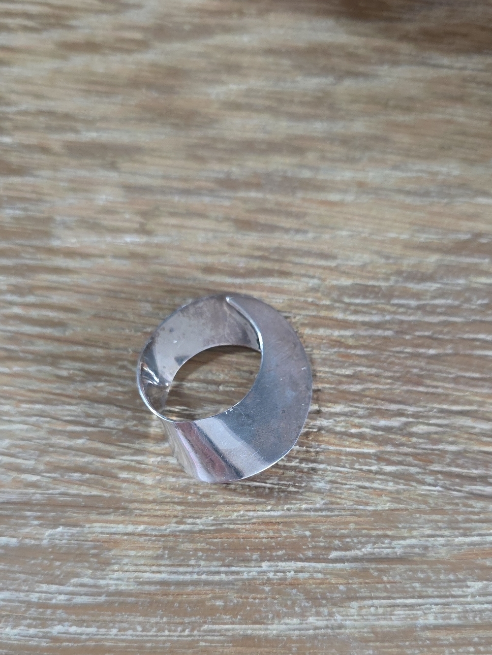 Sterling Silver Sculptural Spiral Ring - Women's Jewelry Pedant
